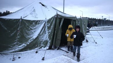 нелегальные мигранты на границе Беларуси и Польши, беженцы