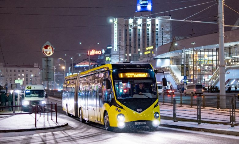 общественный транспорт в Минске