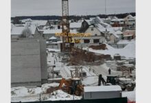 Под Могилёвом рухнул 23-метровый башенный кран с грузом 2