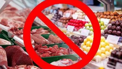 Продукты питания со знаком запрета