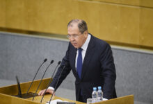 Глава МИД России Лавров выступает в госдуме