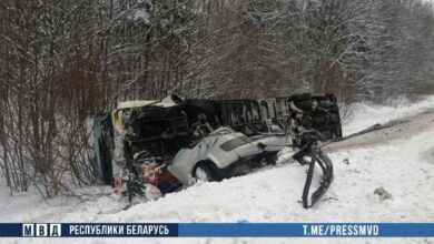 ДТП с туристическим автобусом в Витебской области