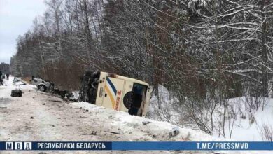 днём 3 января 2022 года в Лиозненском районе произошло ДТП с туристическим автобусом