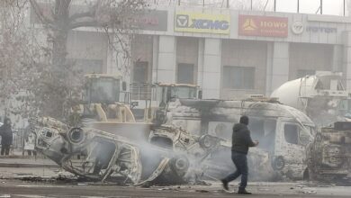Протестующие в Алматы разгромили помещение корпункта телеканала «Мир 24»