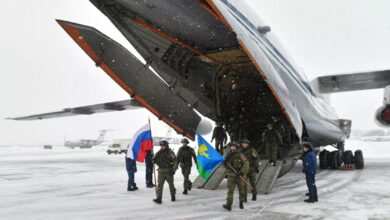 Самолеты с российскими миротворцами прибыли на военный аэродром «Чкаловский»