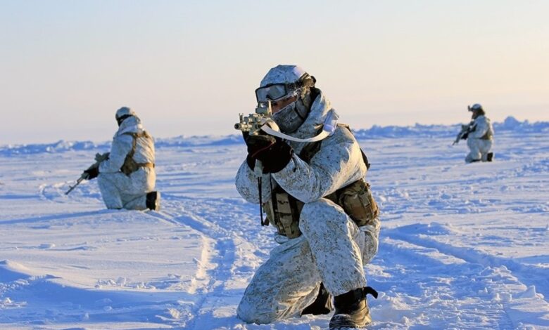 военные учения зимой, военнослужащие