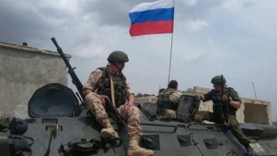 военные России на БТР