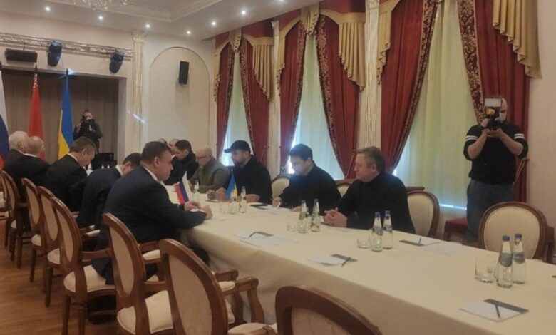 переговоры России и Украины в Гомельской области 28 февраля 2022 года