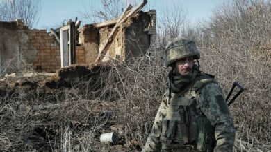военнослужащий в Донбассе