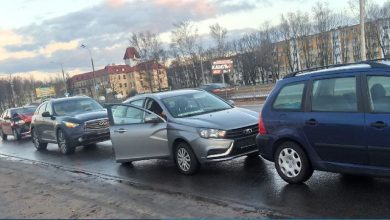 Четыре автомобиля столкнулись в Минске