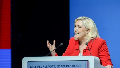 кандидат в президенты Франции Марин Ле Пен