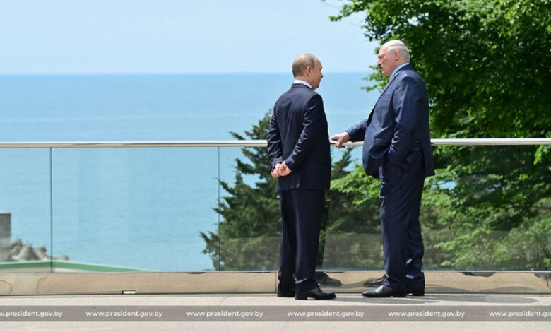 А. Лукашенко и В. Путин