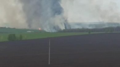 Пожар на военном объекте произошел в Белгородской области