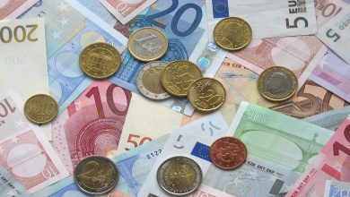 евро, денежные банкноты, валюта ЕС
