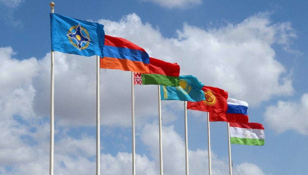 Флаги стран-участниц ОДКБ