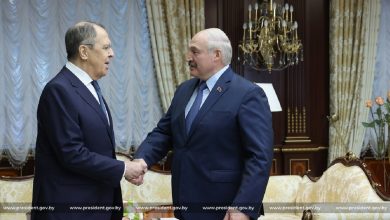 Встреча А. Лукашенко с С. Лавровым