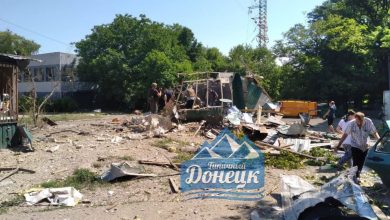 Донецк, прилеты от ВСУ, завод "Топаз"