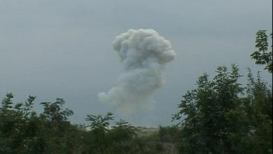 взрыв, ракетный удар