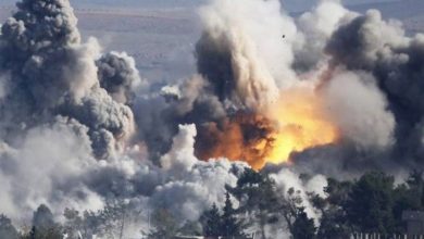 Авиаудар, взрыв