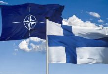 Флаги Финляндии и НАТО