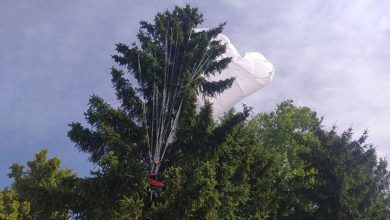 Парашютистка в Гродно