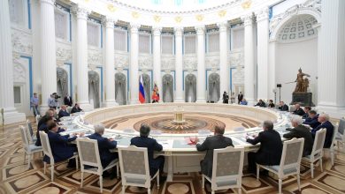 Встреча Путина с представителями российской Госдумы