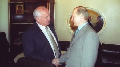 М. Горбачев и В. Путин, 2000 г.