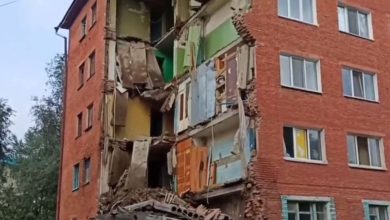 Обрушение дома в Омске
