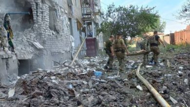 Попасная, удар по штабу