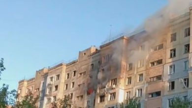 Пожар в Алчевске