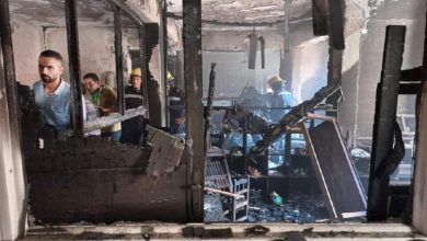 Пожар в Египте