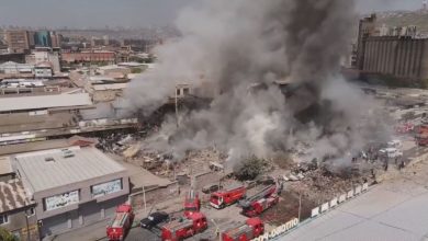 Пожар в торговом центре в Ереване