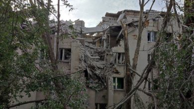 Разрушения в Стаханове