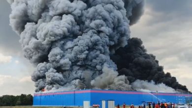 Склад Озон Пожар