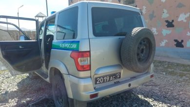 Машина ФСБ, обстрел