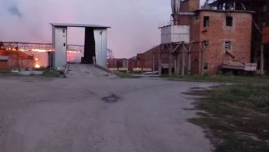 Пожар на элеваторе