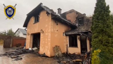 Сгоревший дом