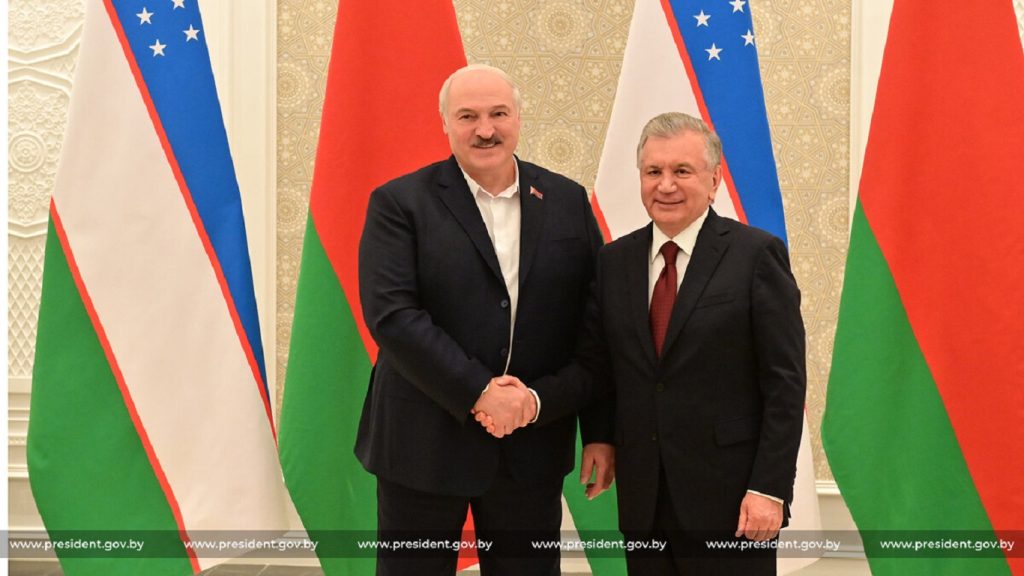 Встреча А. Лукашенко с президентом Узбекистана Ш. Мирзиёевым