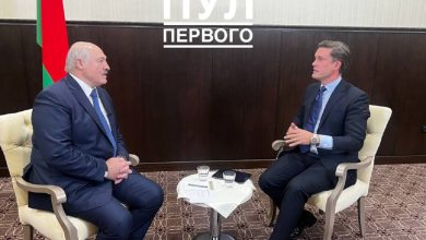 А. Лукашенко дает интервью NBC