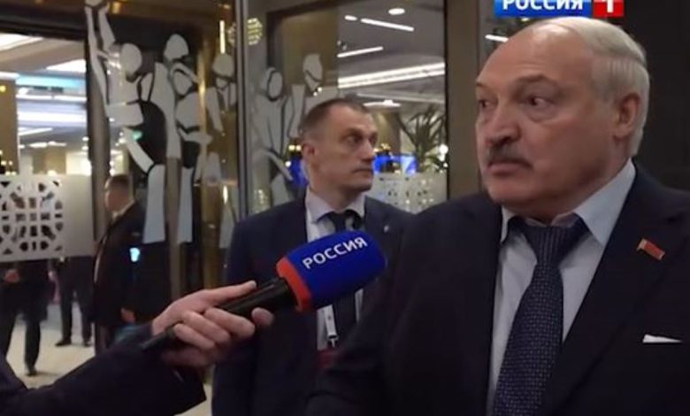 Александр Лукашенко на первом канале
