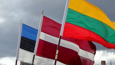 Флаги стран Прибалтики