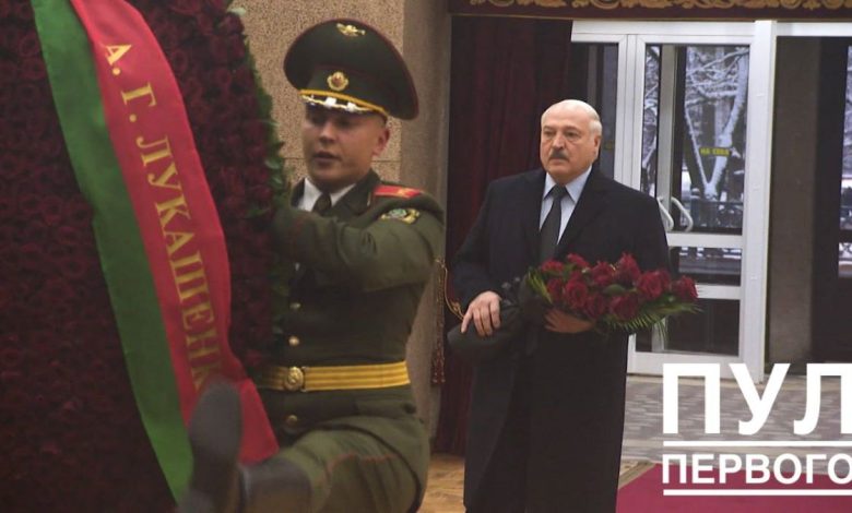 Лукашенко на прощании