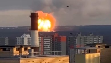 Пожар на газопроводе в Ленинградской области