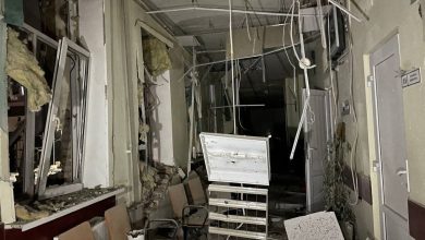 Обстрел больницы в Донецке