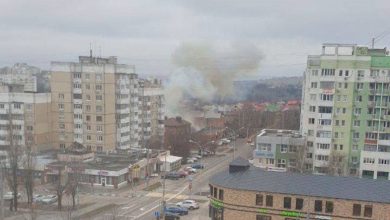 Падение осколков в Белгороде
