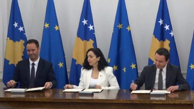 Подписание заявки Косово на членство в ЕС
