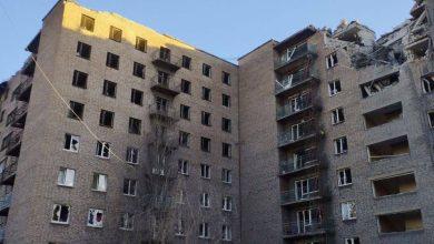 Разрушенный дом в Алчевске