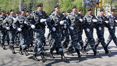 Российские военные, парад