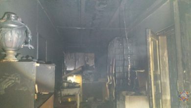 Пожар в Сморгони