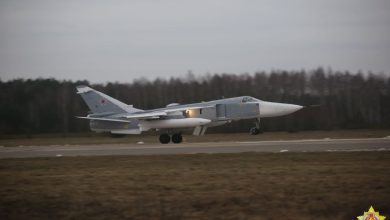Самолет ВВС Беларуси, учения